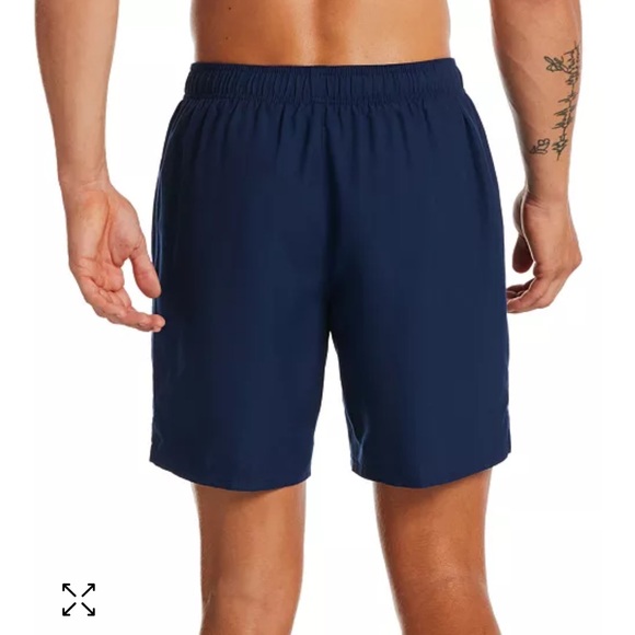 Nike• Mens Nike Swim Navy Blue Lined Swimtrunks Running Shorts 2XL - Picture 3 of 13